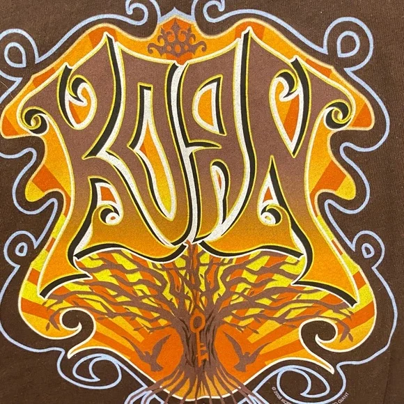 Vintage Korn Babydoll Tee Brown Graphic Tree with Key - Picture 5 of 5